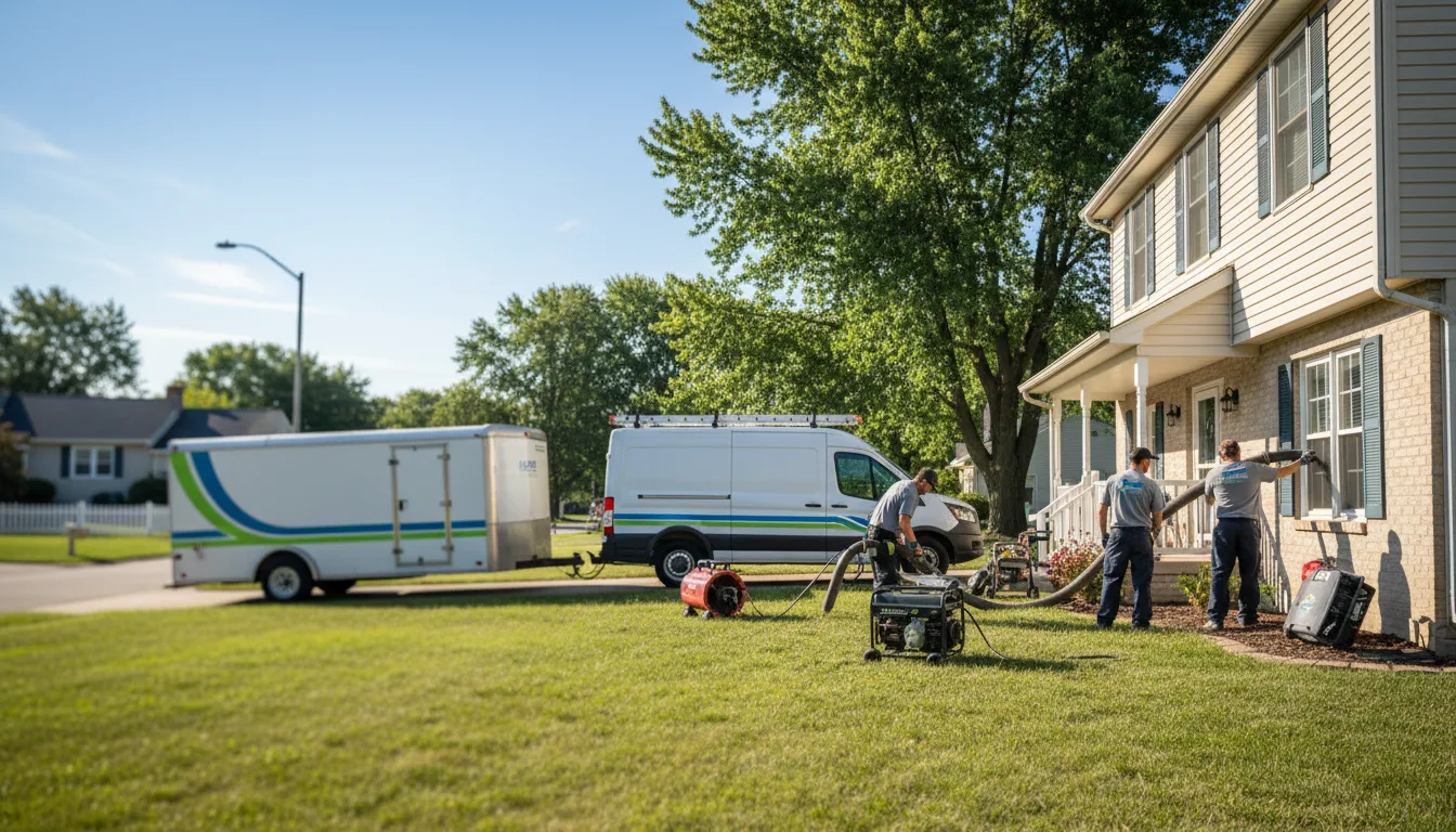 Flooded Basement Restoration And Cleanup With Repair in Mulvane, KS near me